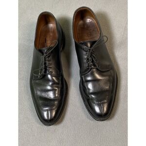 Allen Edmonds Mens Delray Oxford Size 11 D Black Split Toe Blucher Dress Shoe
